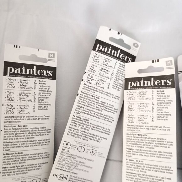 Elmer's Painters 5-Pack Opaque Paint Markers + 1 Marvy Bistro Chalk Marker New - Picture 3 of 11